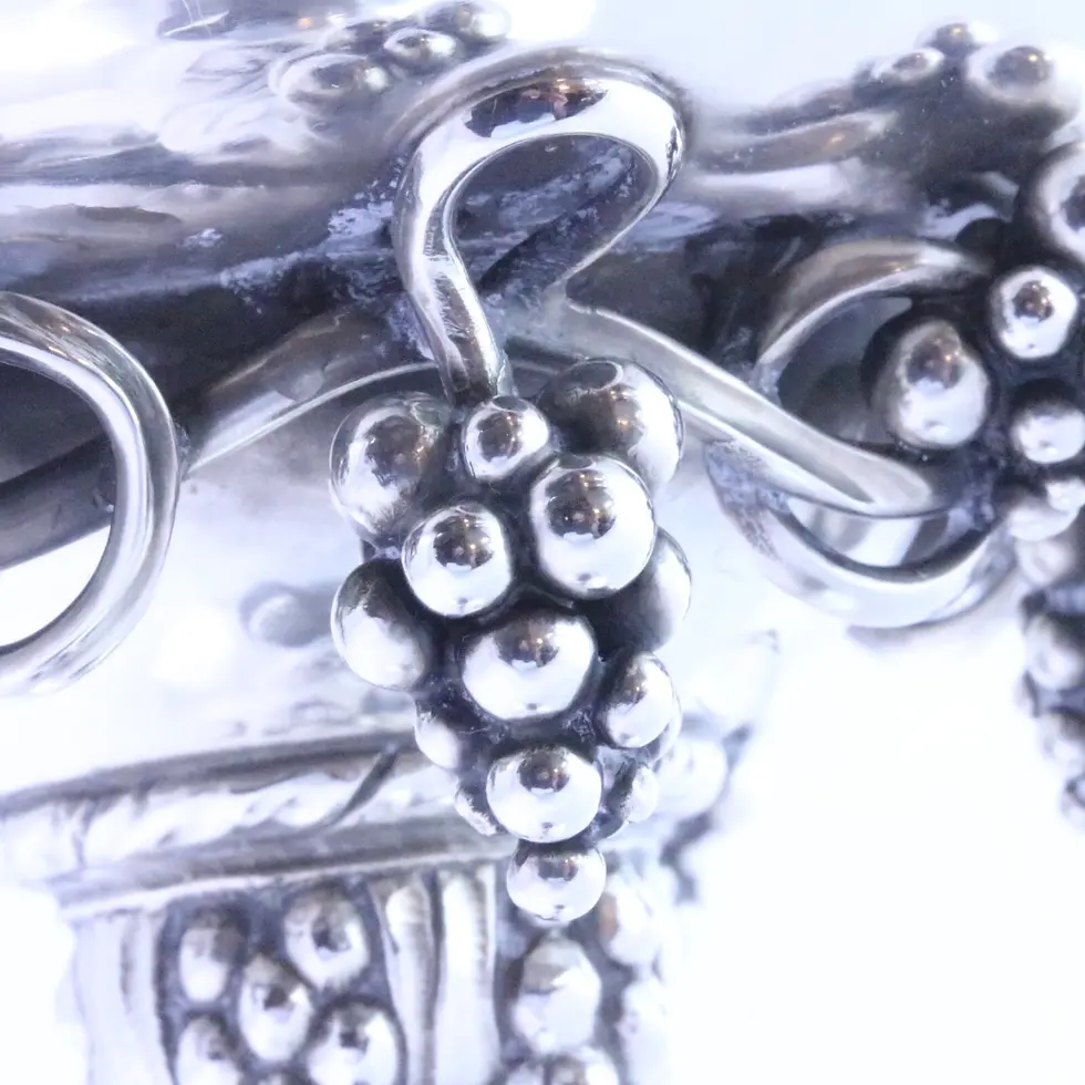 Thumbnail: Georg Jensen Sterling Silver Denmark Grape Compote / Tazza 263B