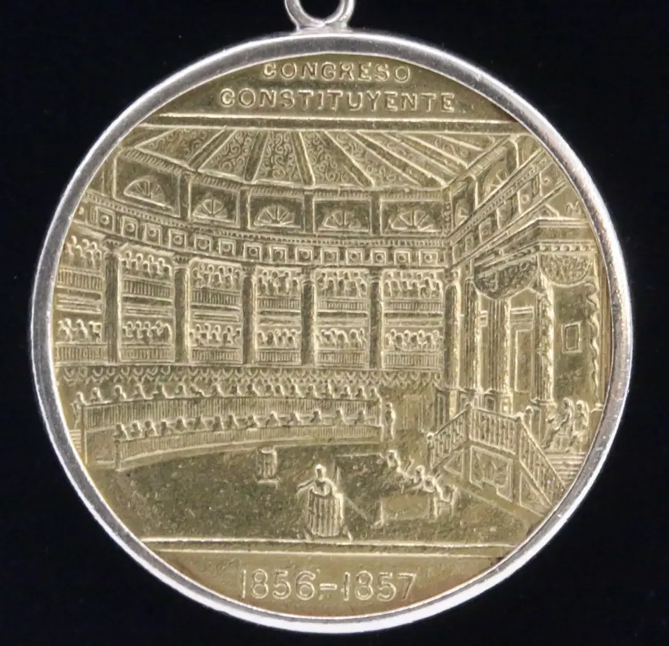 Thumbnail: Gold Peso 22K Mexico Constitution Coin Pendant With 14K Gold Necklace