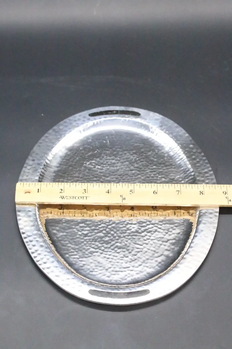 Thumbnail: Emilia Castillo Hammered Silver-Plated Tray Mexico 1980s