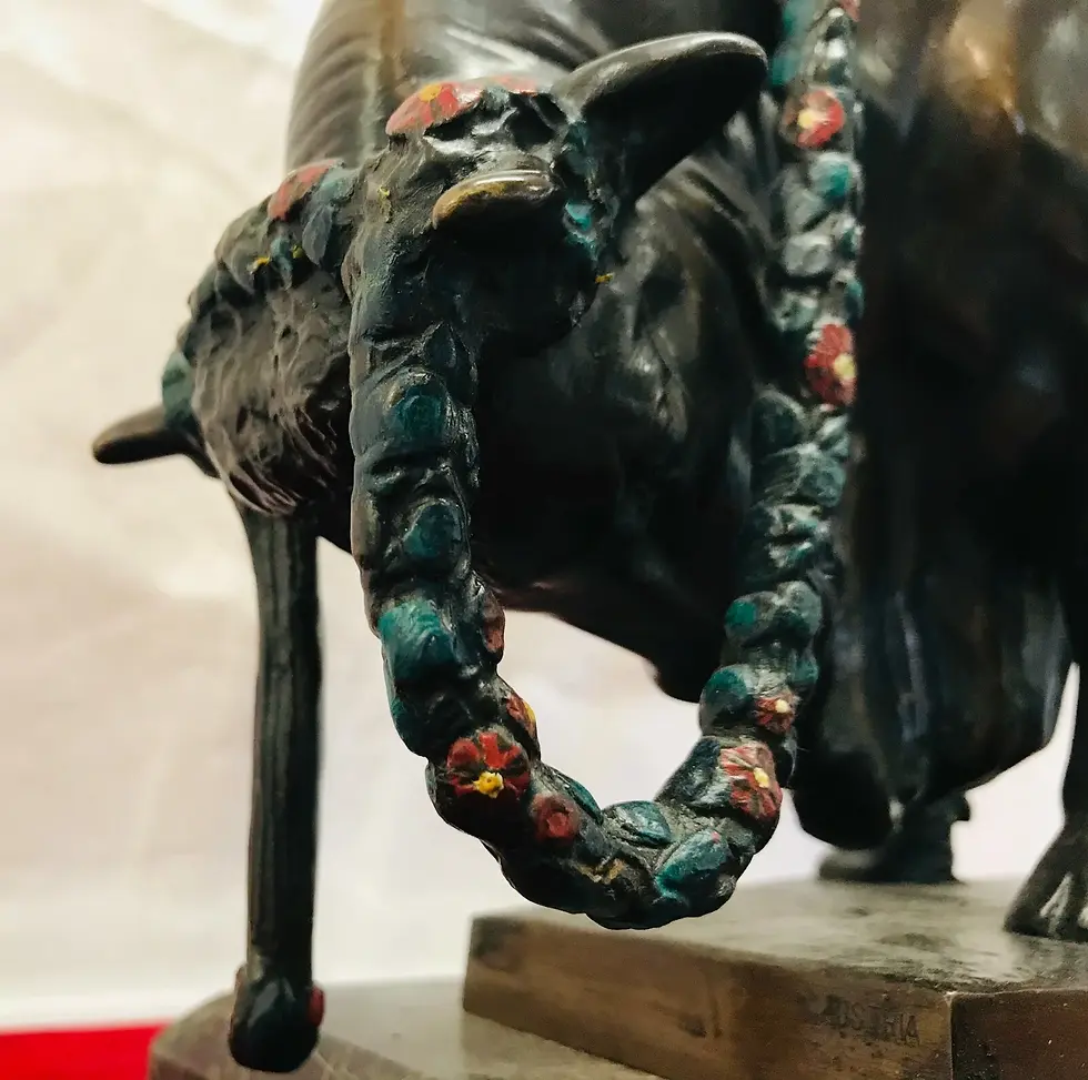 Thumbnail: Bruno Zach The Abduction Of Europa Bronze on Marble.