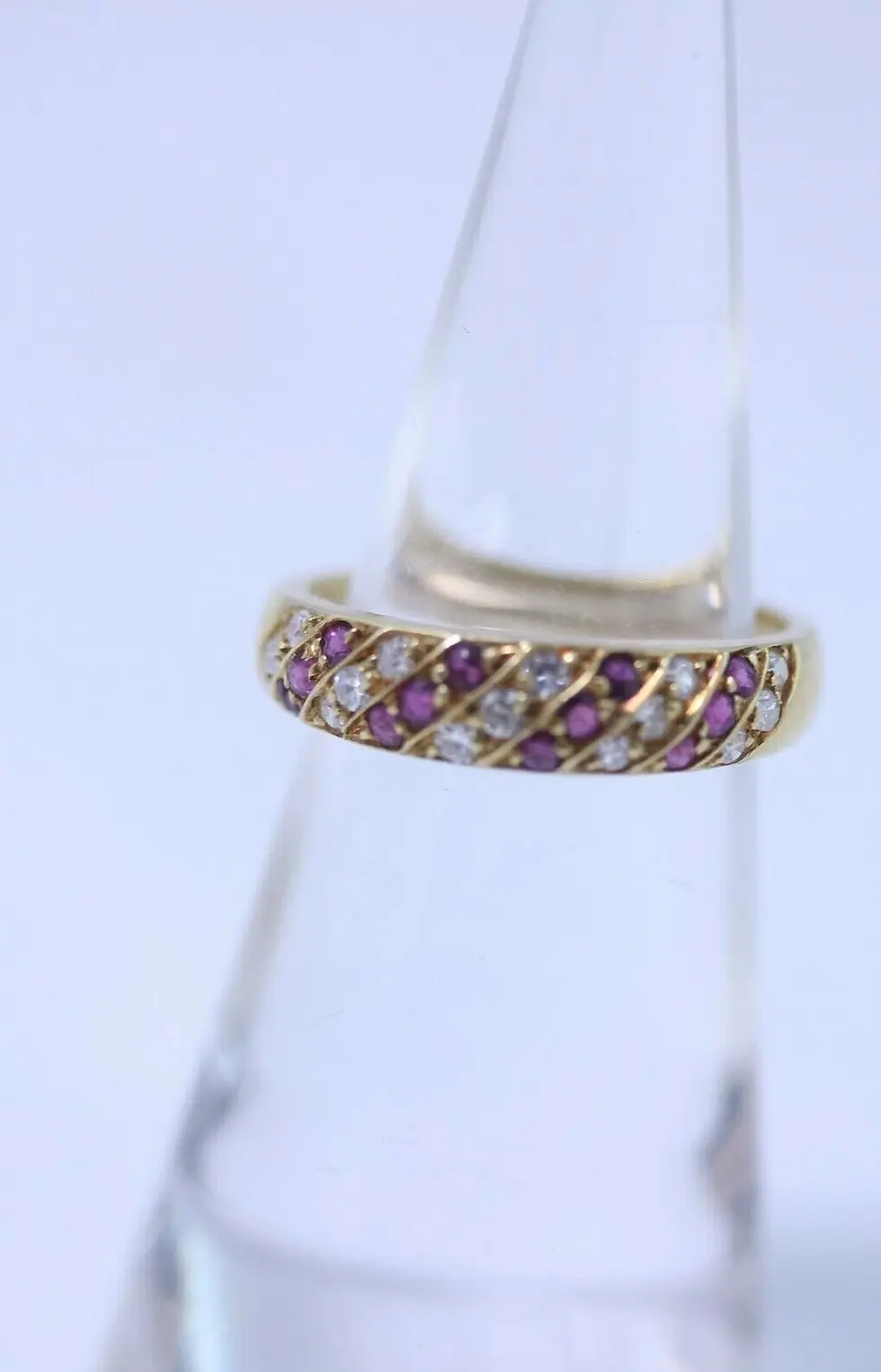 Thumbnail: Cartier 18k Yellow Gold Ruby & Diamond Ring Size 4.25