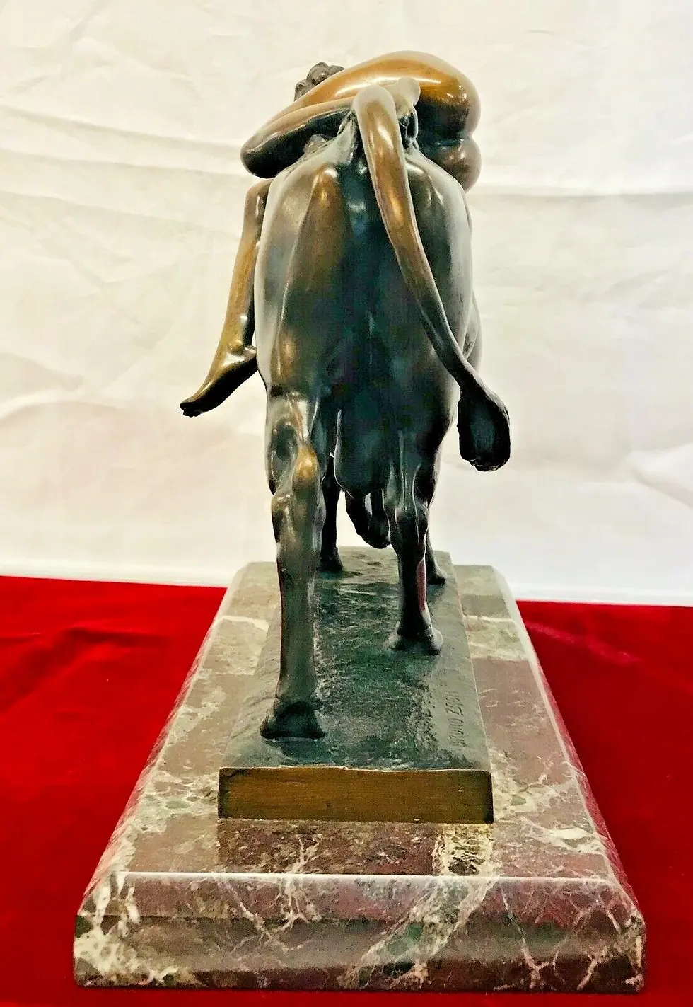Thumbnail: Bruno Zach The Abduction Of Europa Bronze on Marble.
