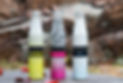 3 PortaVino Aluminum bottles on a picnic table