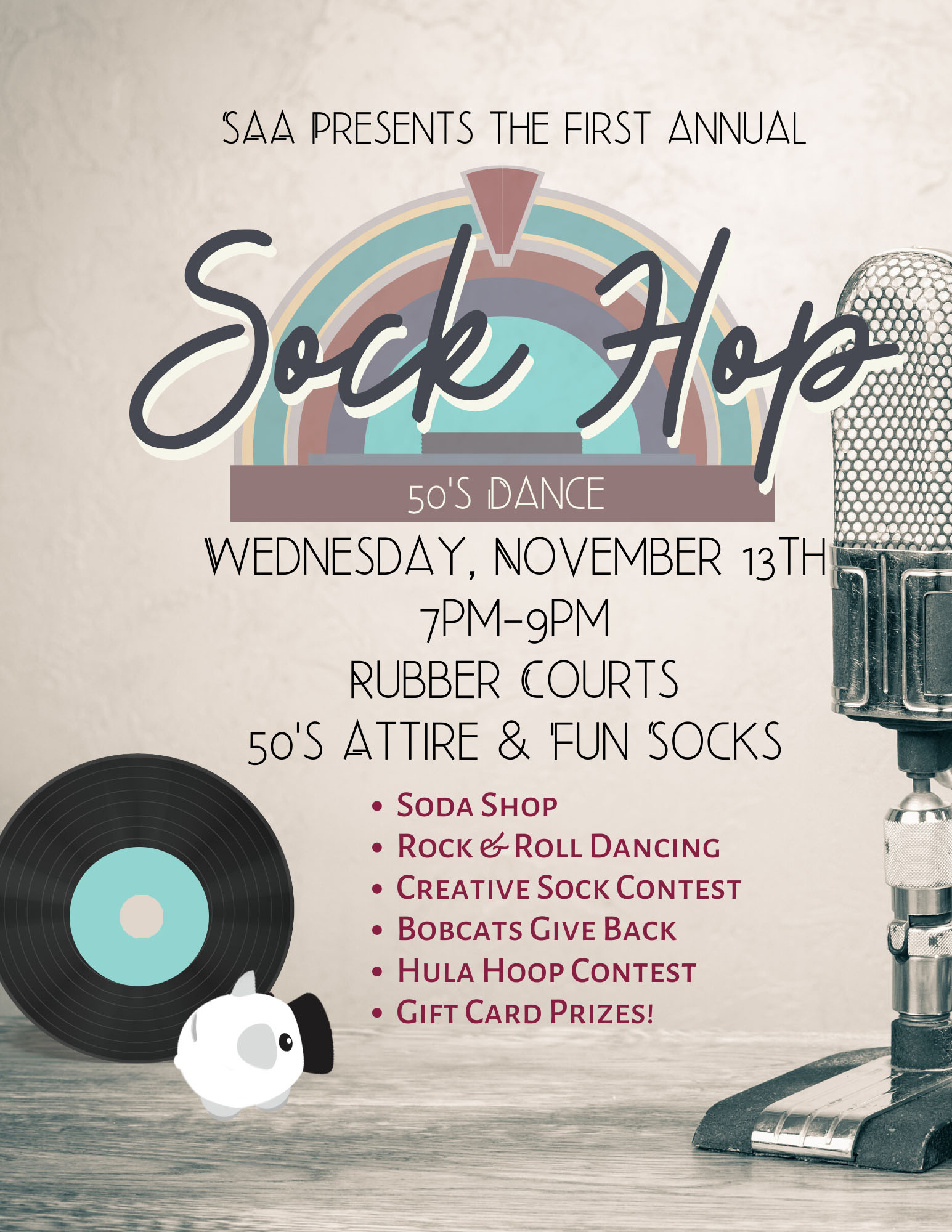 Sock Hop Poster