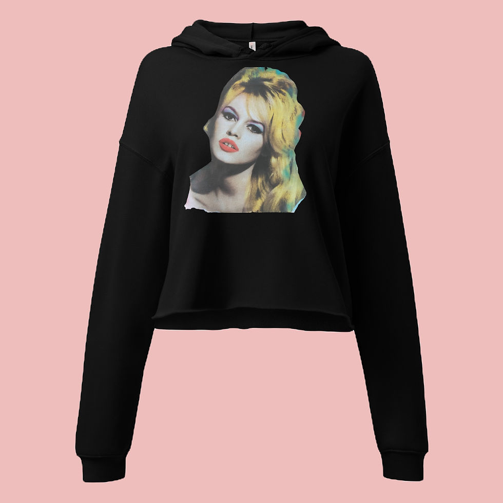 Thumbnail: Bardot Crop Hoodie
