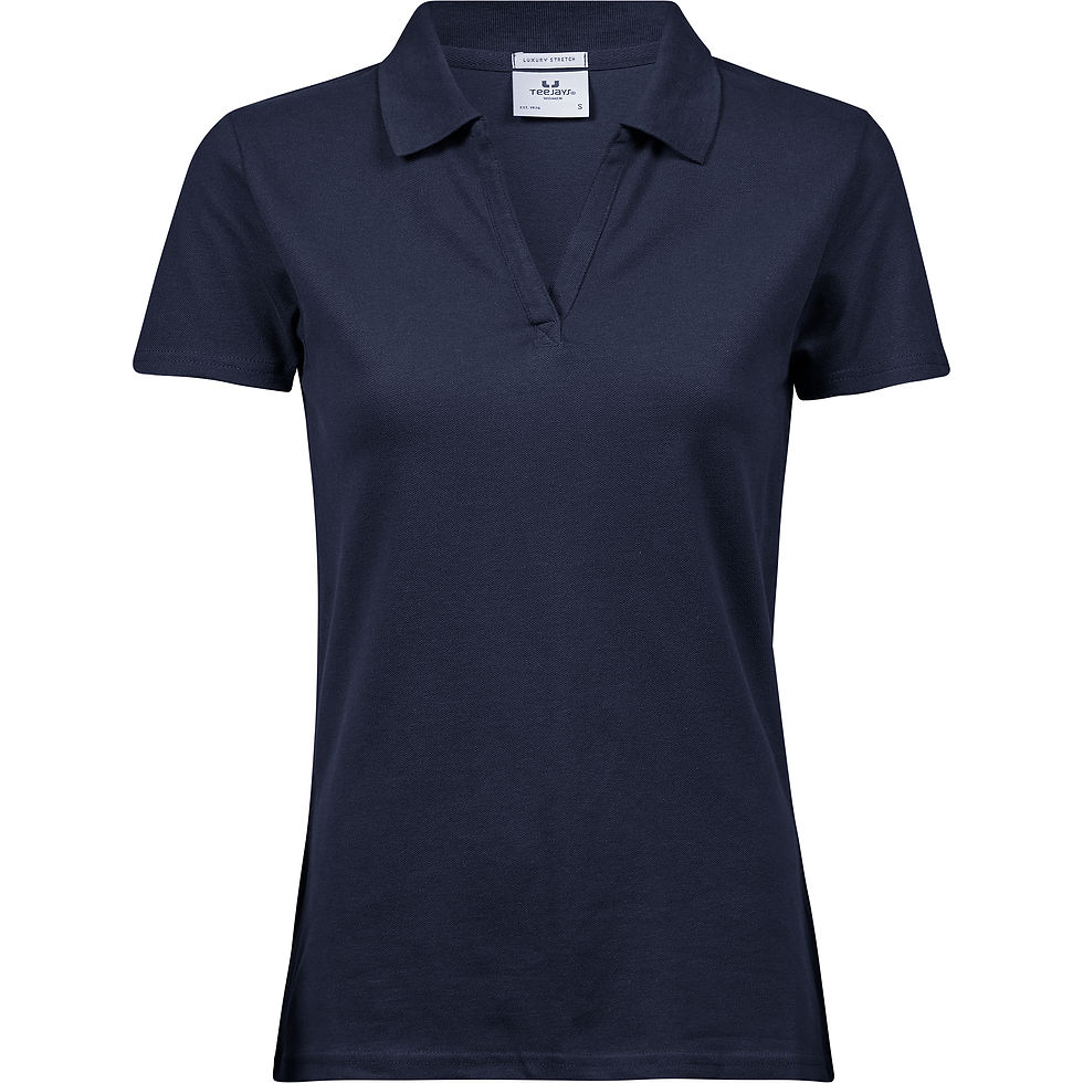 Thumbnail: Tee Jays Women's Luxury Stretch V-Neck Polo