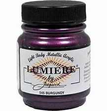 Lumiere Fabric Paint - BURGUNDY