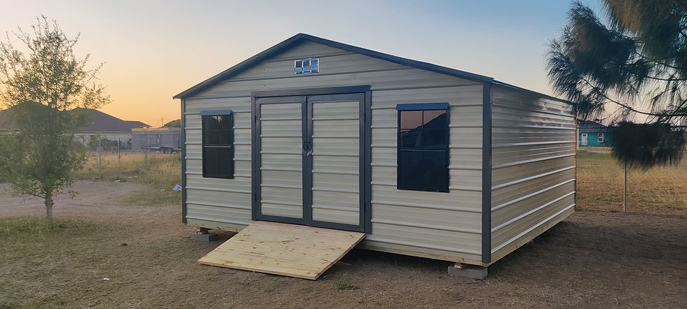 Miniatura: 16'x16'x9' Metal Shed 