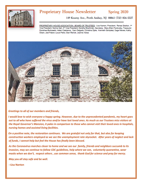 Newsletter Spring 2020