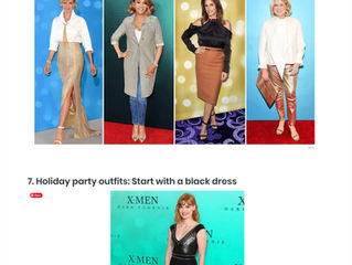 Feature In : First Magazine Holiday Party Outfits
