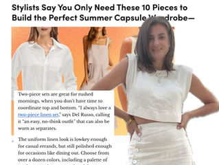 Real Simple Stylists Say You Only Need These 10 Pieces to Build the Perfect Summer Wardrobe