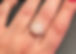 rings on a finger, one has a large pink stone held on it, the type you can make in this class
