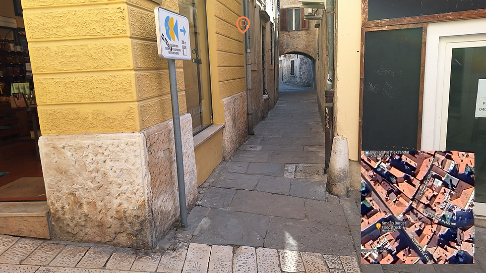 Narrow streets of the city