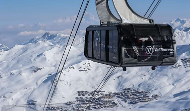 En haut des cimes avec la télécabine de Cimes Caron