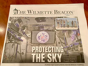 Front page story about client's project.