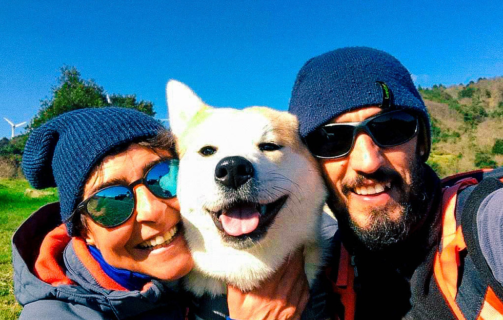 persona con cane