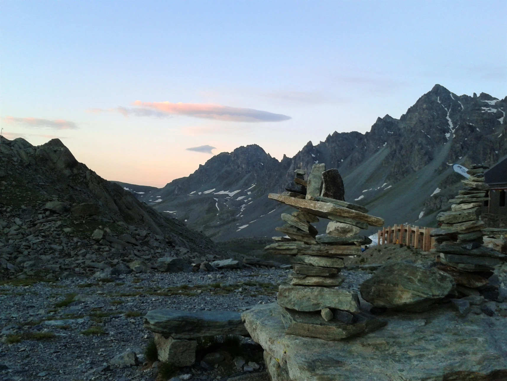 Alba al rifugio Sella monviso