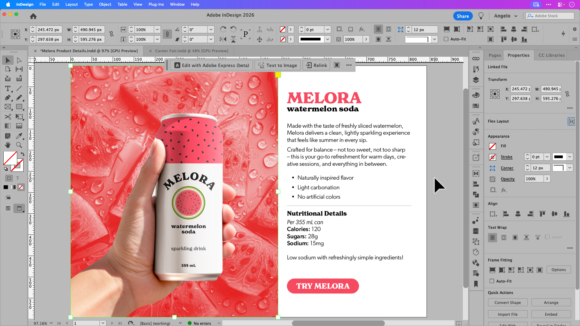 Edit Images Faster in InDesign with Adobe Express (New Update)