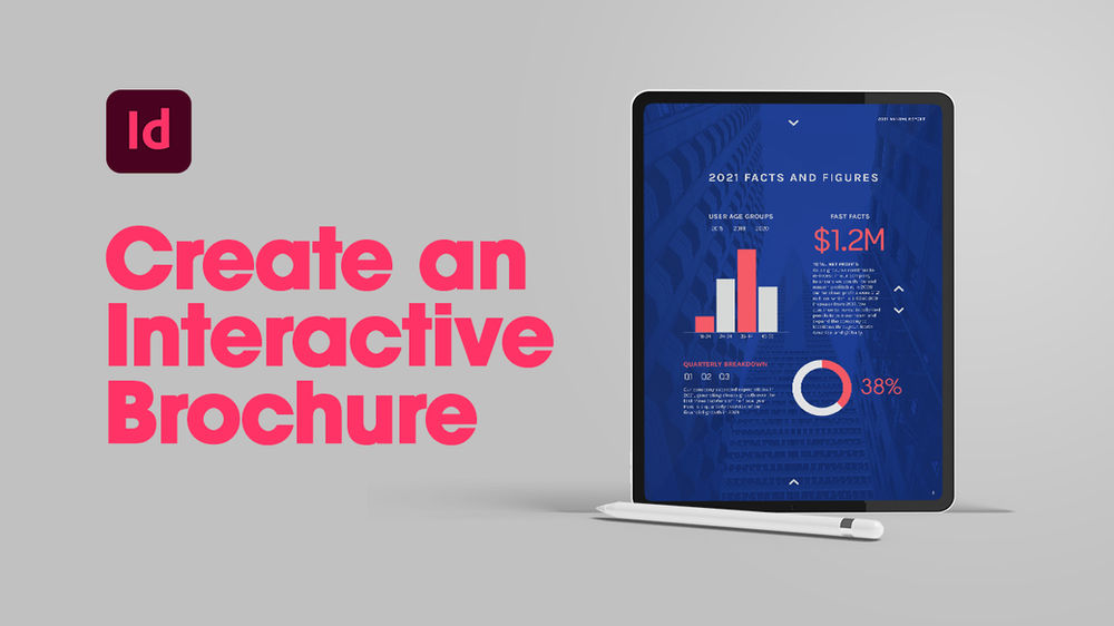 Create an interactive brochure with animated infographics in Adobe InDesign