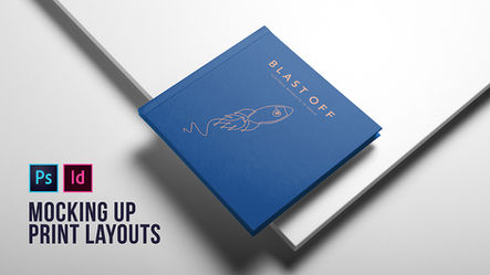 Learn how to place Adobe InDesign layouts into digital mockups