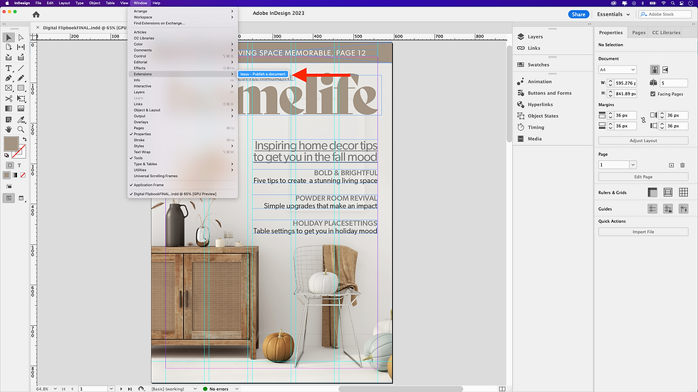 Learn how to create a digital flip book using Adobe InDesign