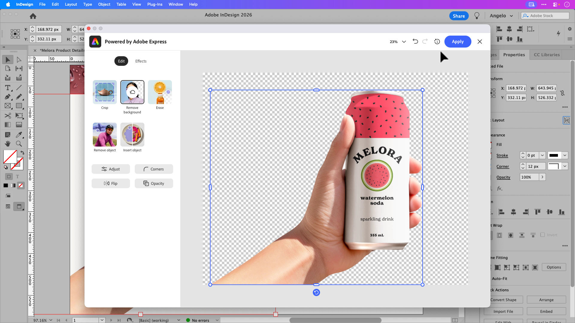 Edit Images Faster in InDesign with Adobe Express (New Update)