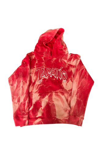 Tie Dye Hoodie Red Sauce Hoodie BruceGlen Sauce Red Ombré Hoodie