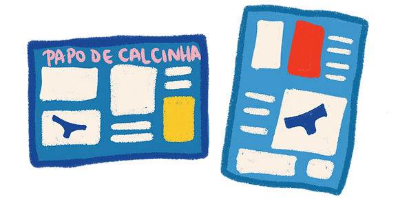 Ilustração cartazes papo de calcinha