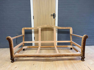 Edwardian three piece suite traditionally reupholstered