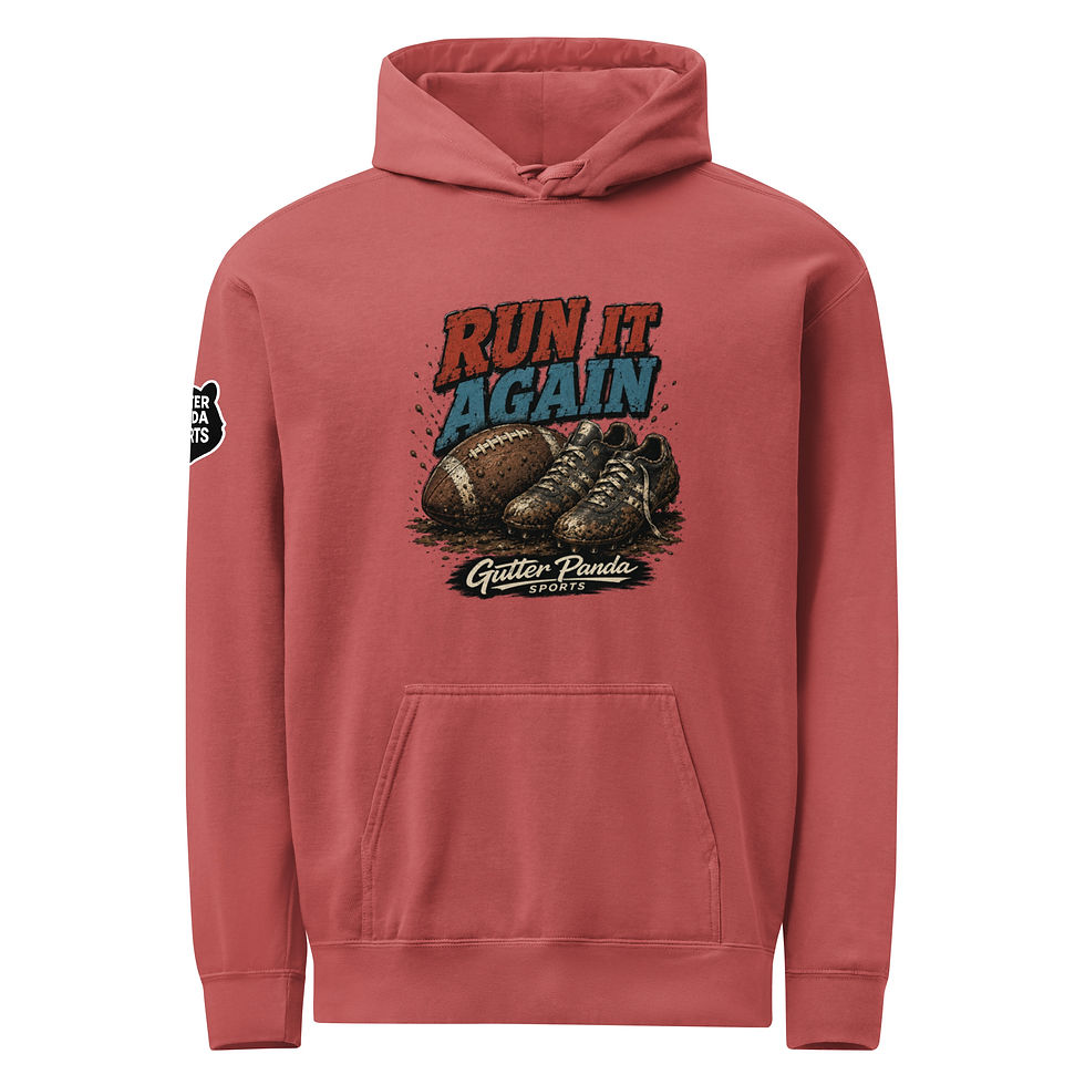 Thumbnail: Run It Again Football Hoodie