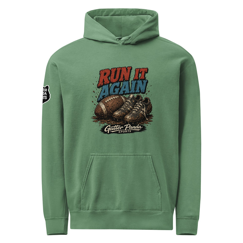 Thumbnail: Run It Again Football Hoodie