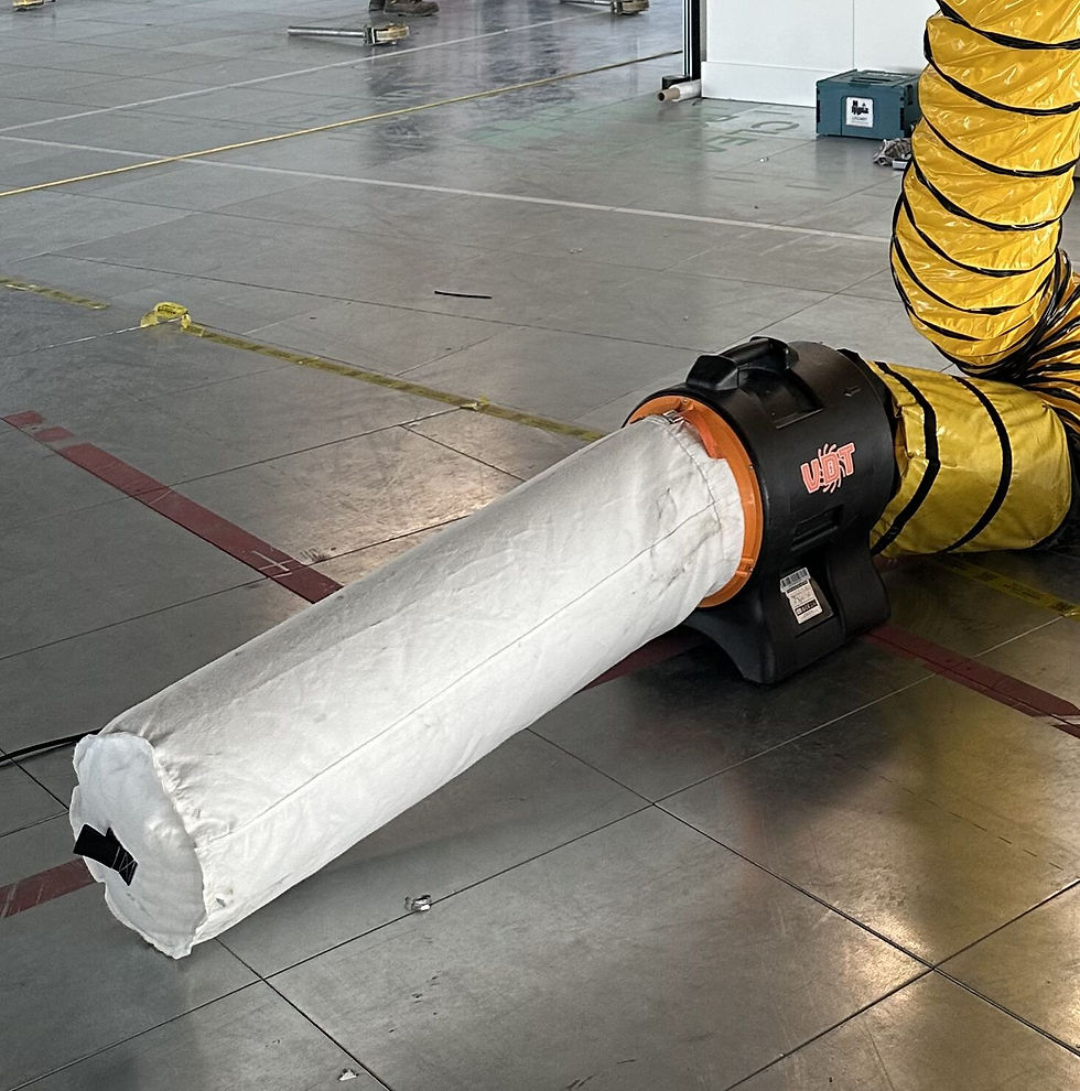 Thumbnail: VDT Compact Air Mover with HEPA Filter Sock Kit