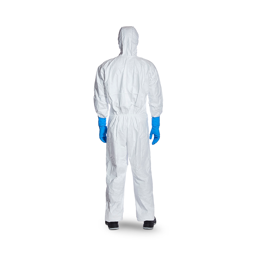Thumbnail: DuPont™ Tyvek® 500 Xpert Hooded Coverall - Duct Cleaning Equipment - Vent Cleaning - LEV Cleaning - TR19 - Covid  - Overall