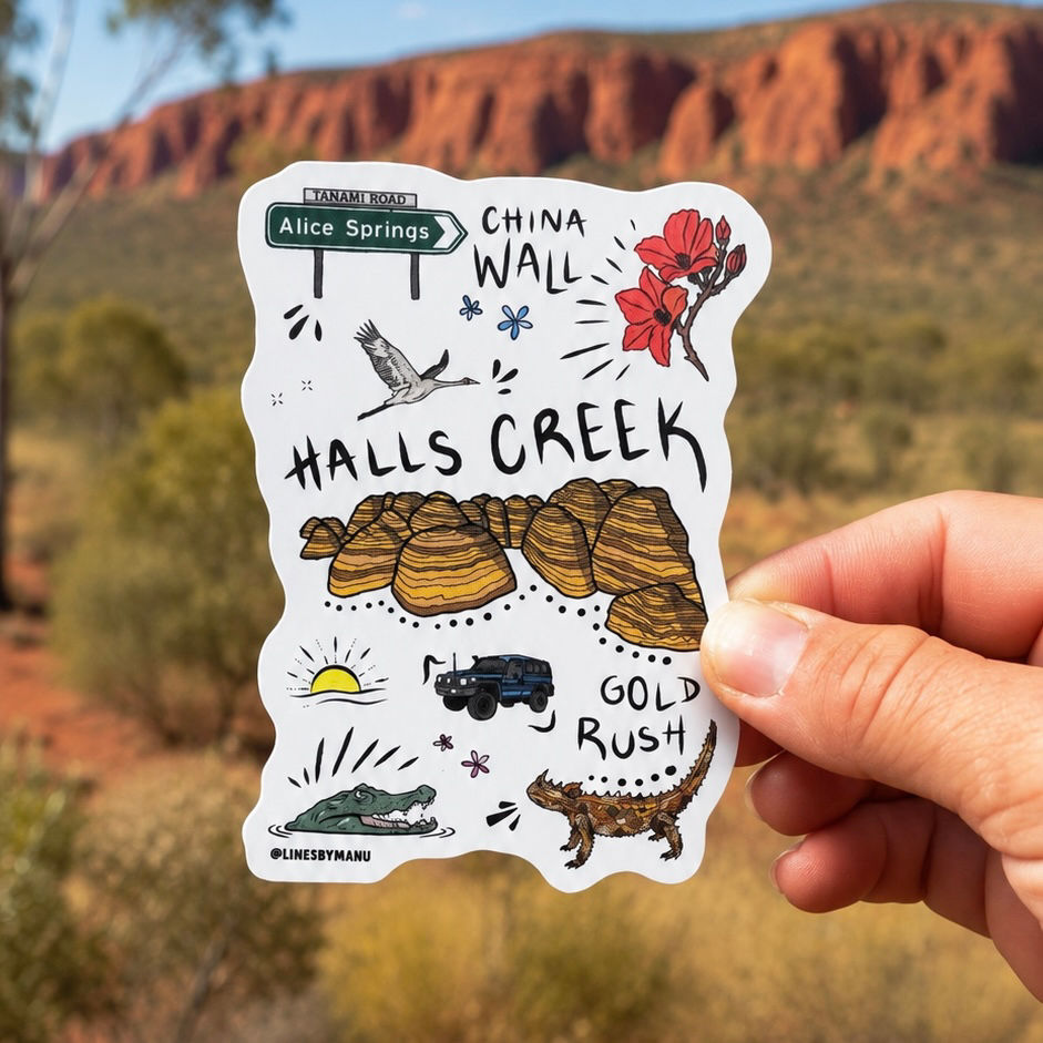 Halls Creek Sticker