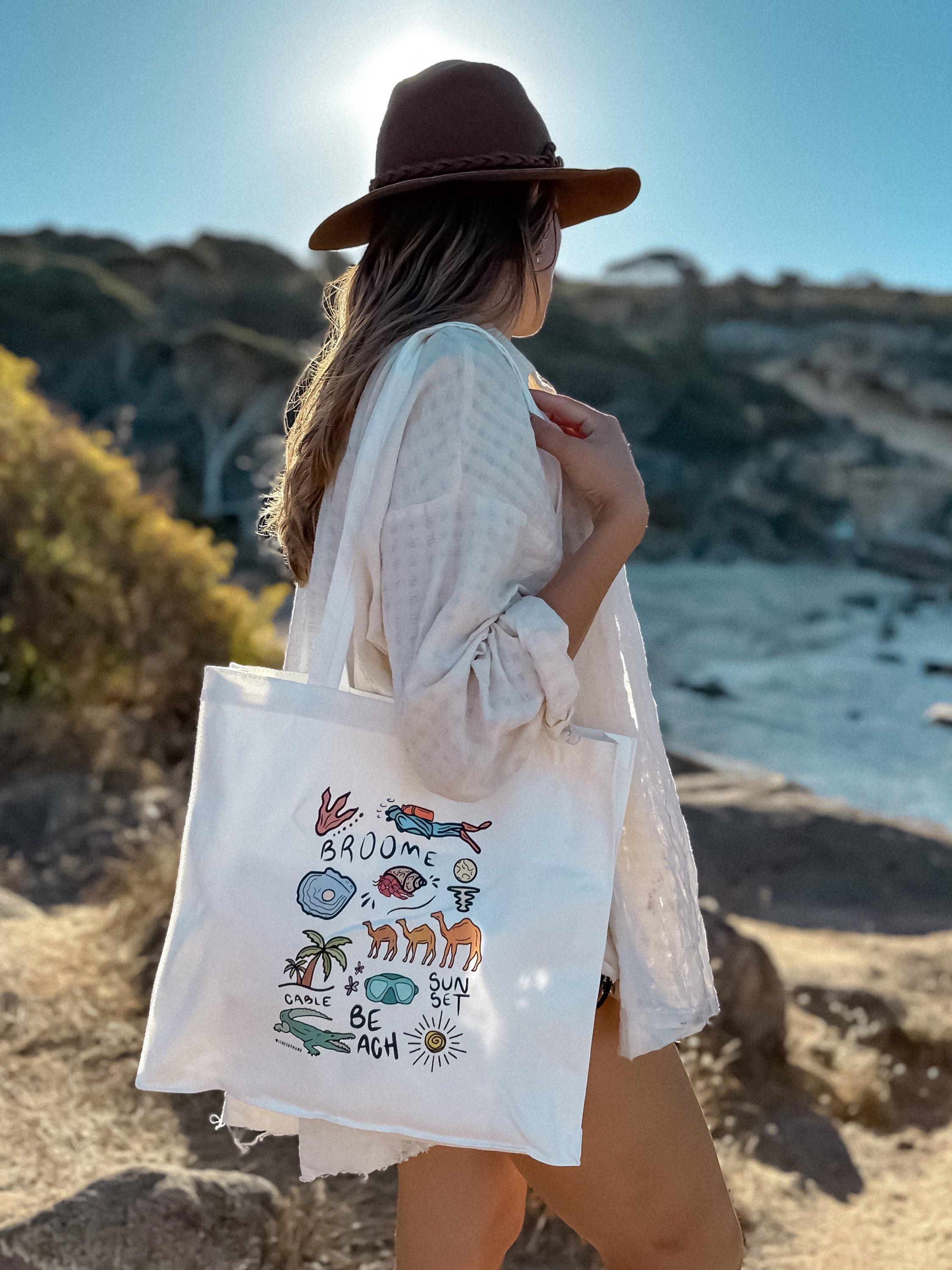100% Cotton Broome Tote Bag