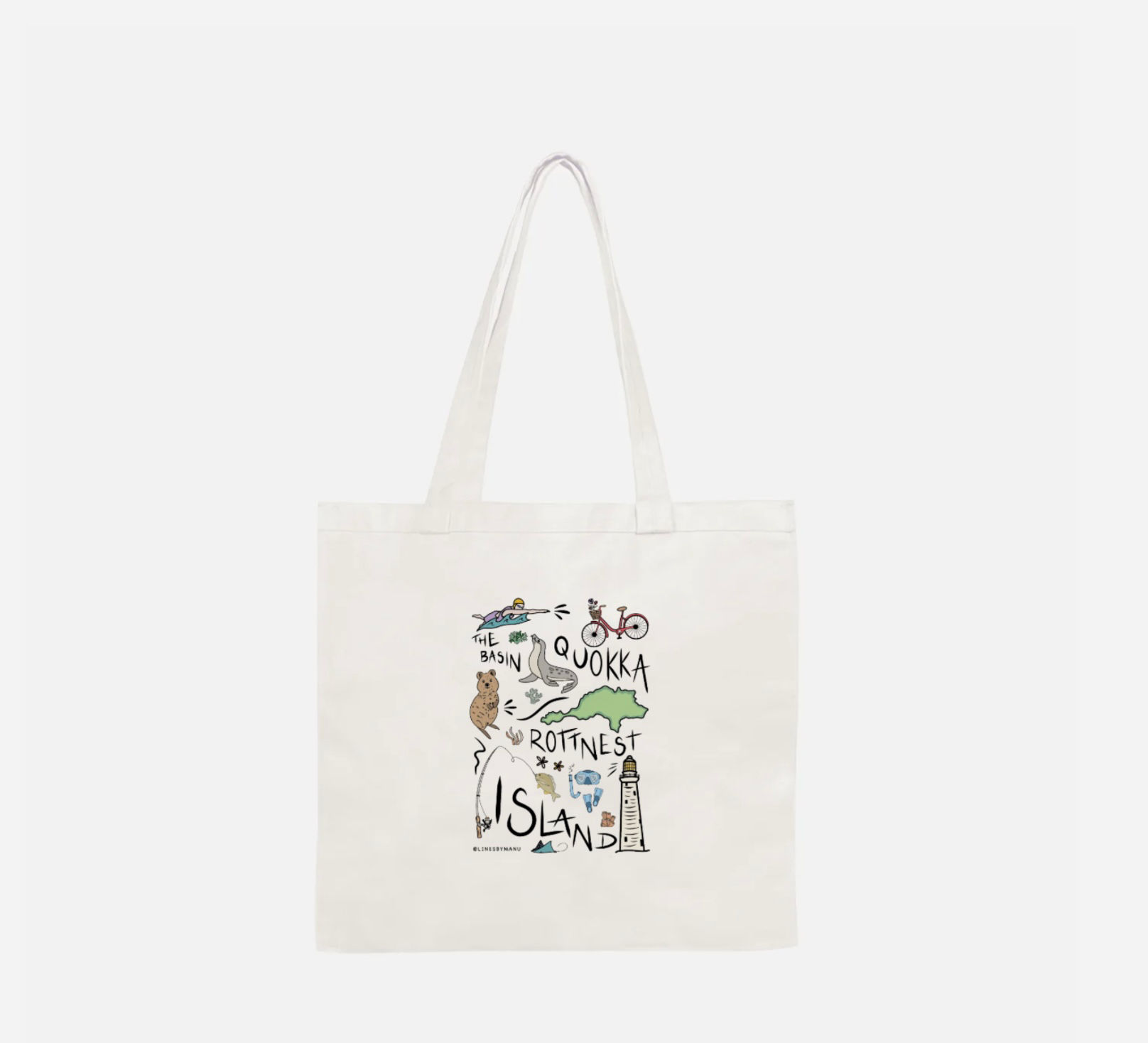 100% Cotton Rottnest Island Tote Bag
