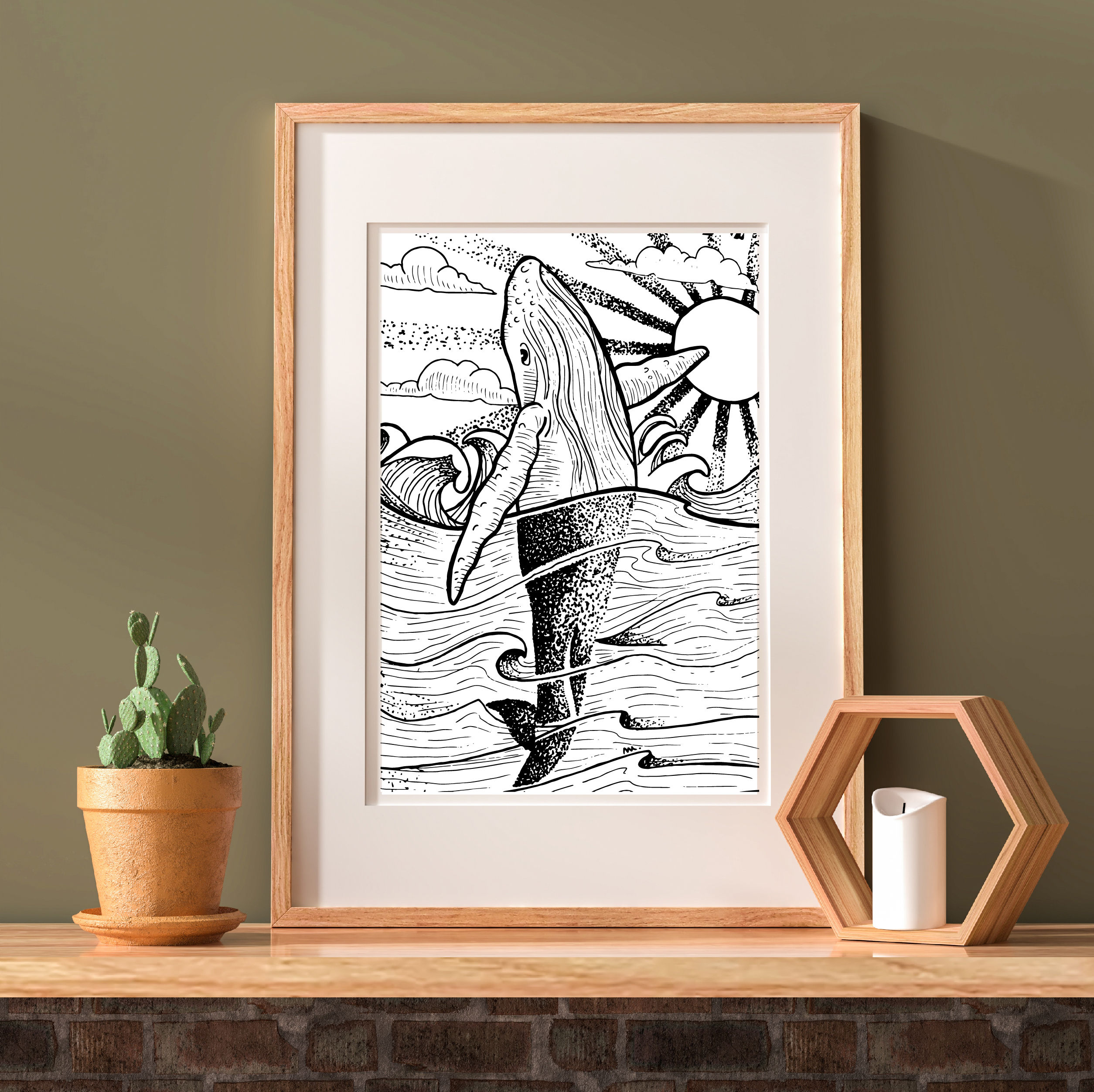 Humpback Whale Print