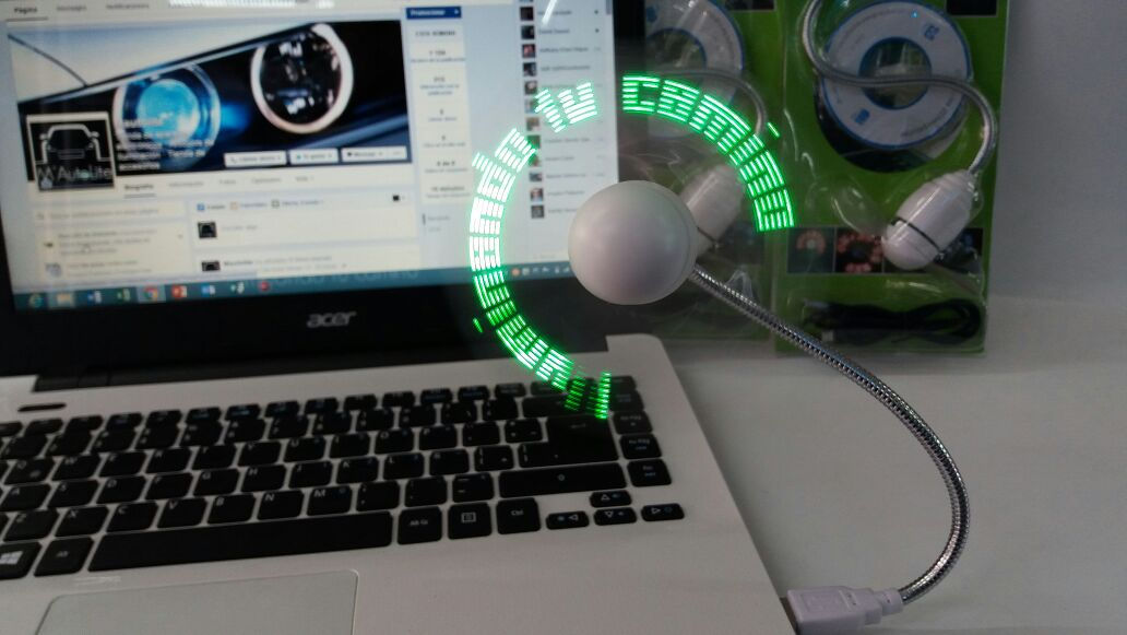 Ventiladores USB con luz LED