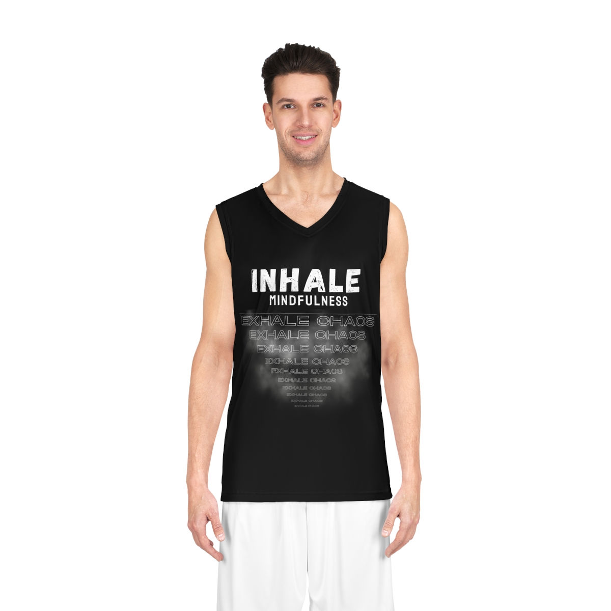 Inhale Mindfulness - Basketball Jersey (AOP)