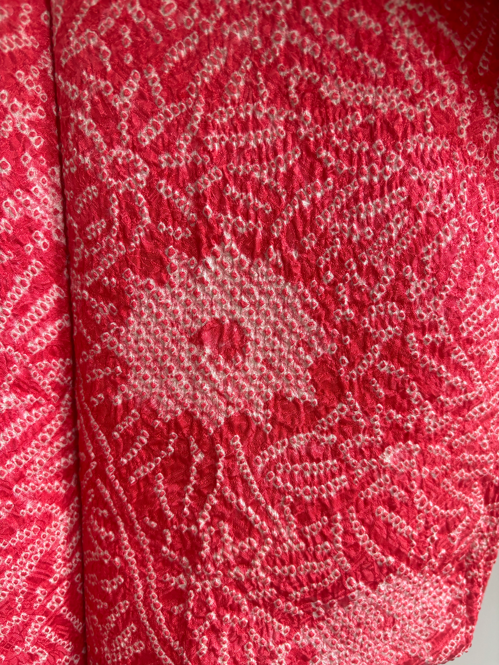 Thumbnail: Pink shibori silk haori jacket