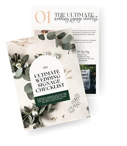free signage wedding checklist guide for those who sign up