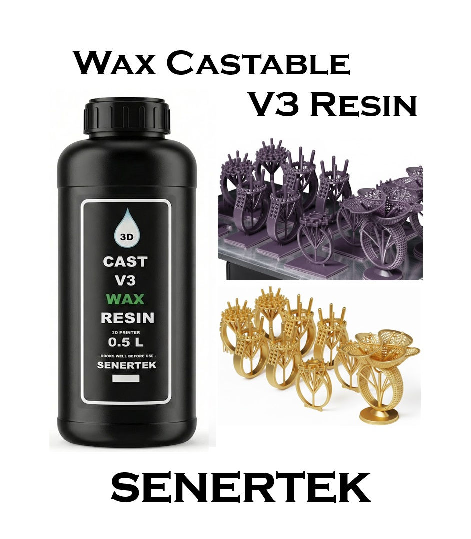 Senertek V3 Wax Castable Resin – Precision Printing for Flawless Casting