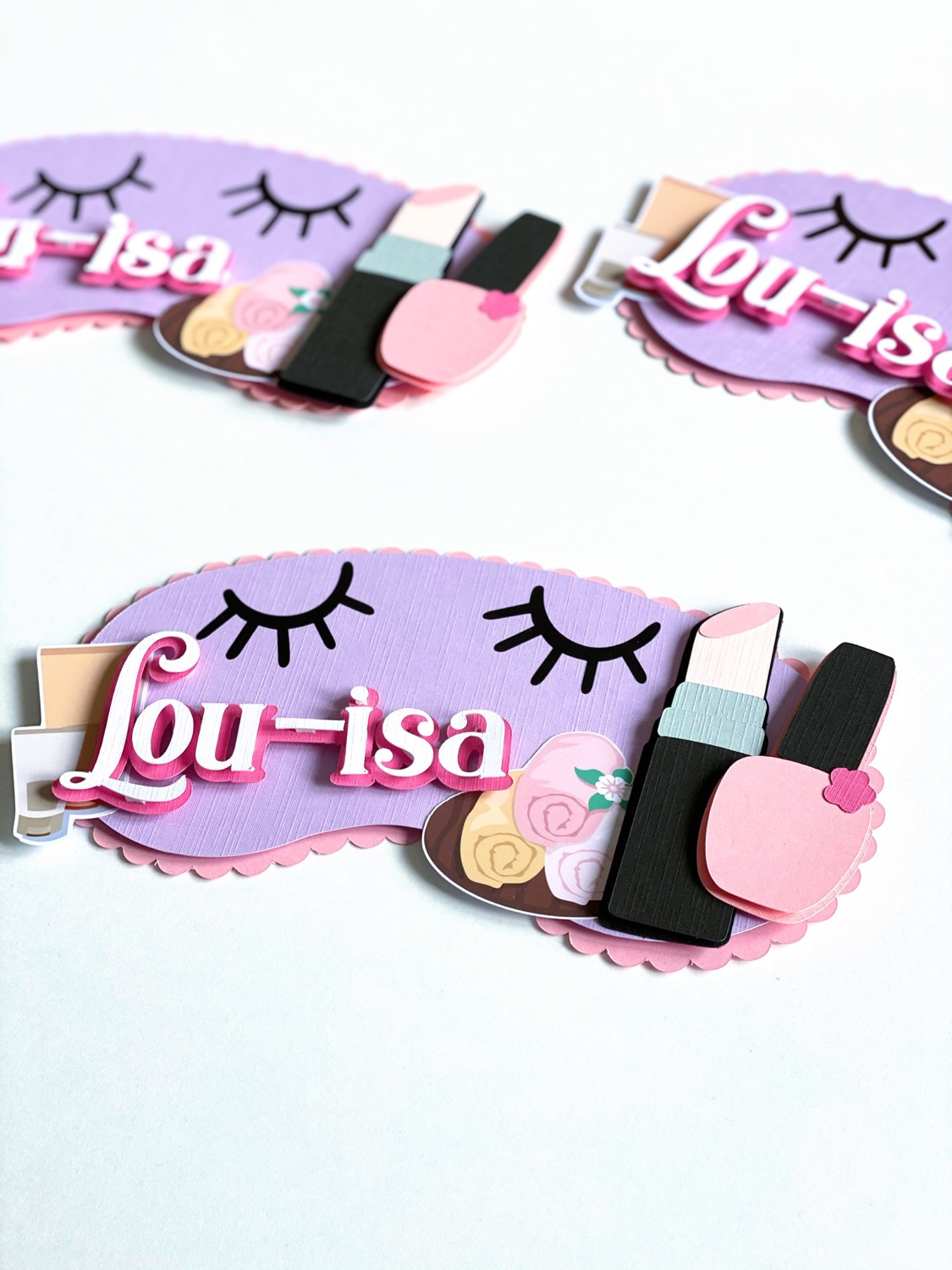 Spa mask name tag