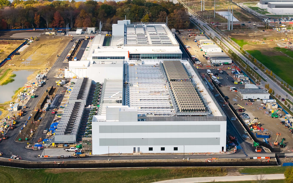 Data center arial view