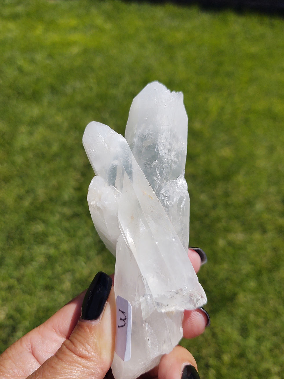 Thumbnail: Blue Mist White Crown Quartz Wand