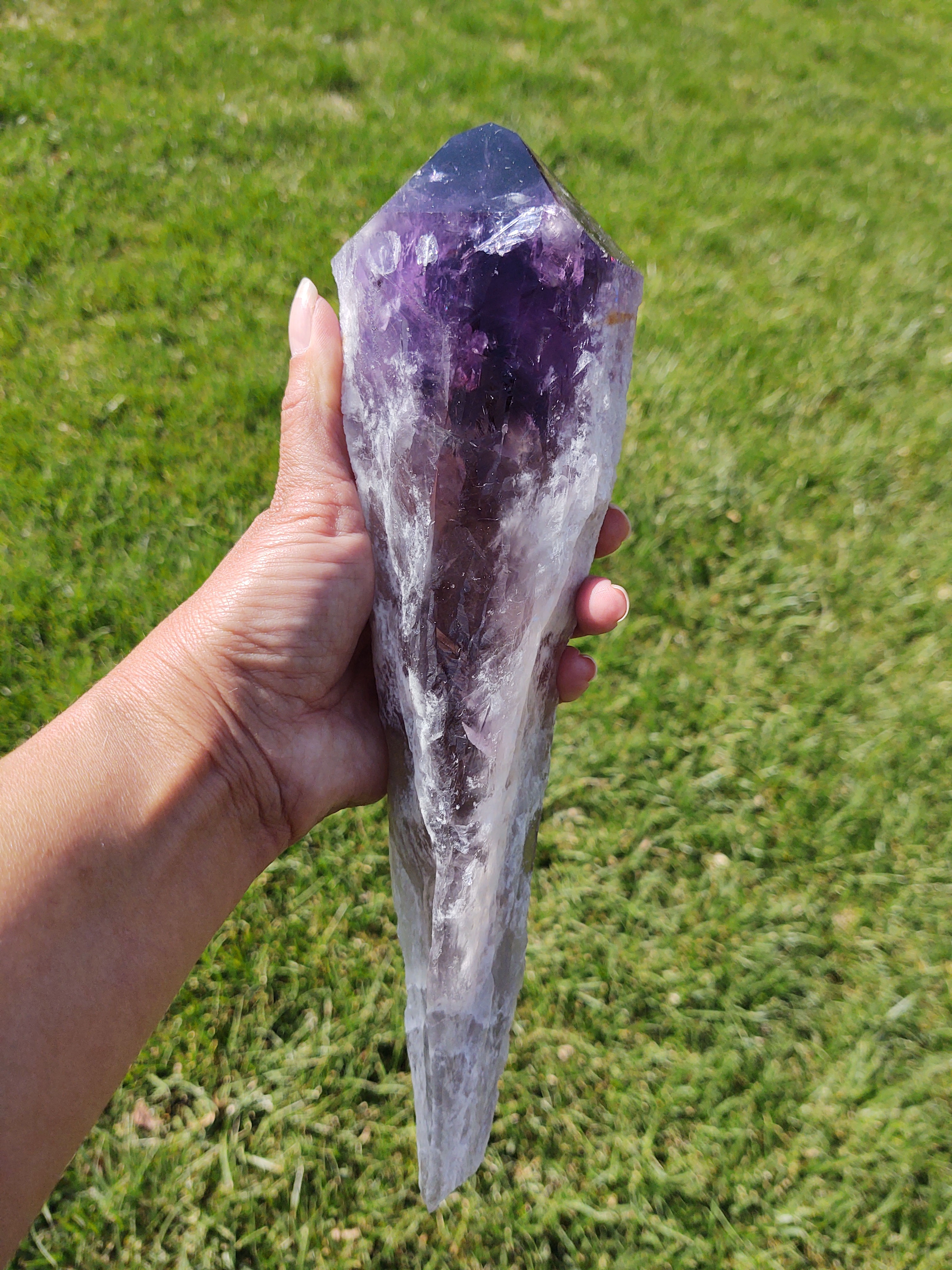 2LB Natural Amethyst Wand