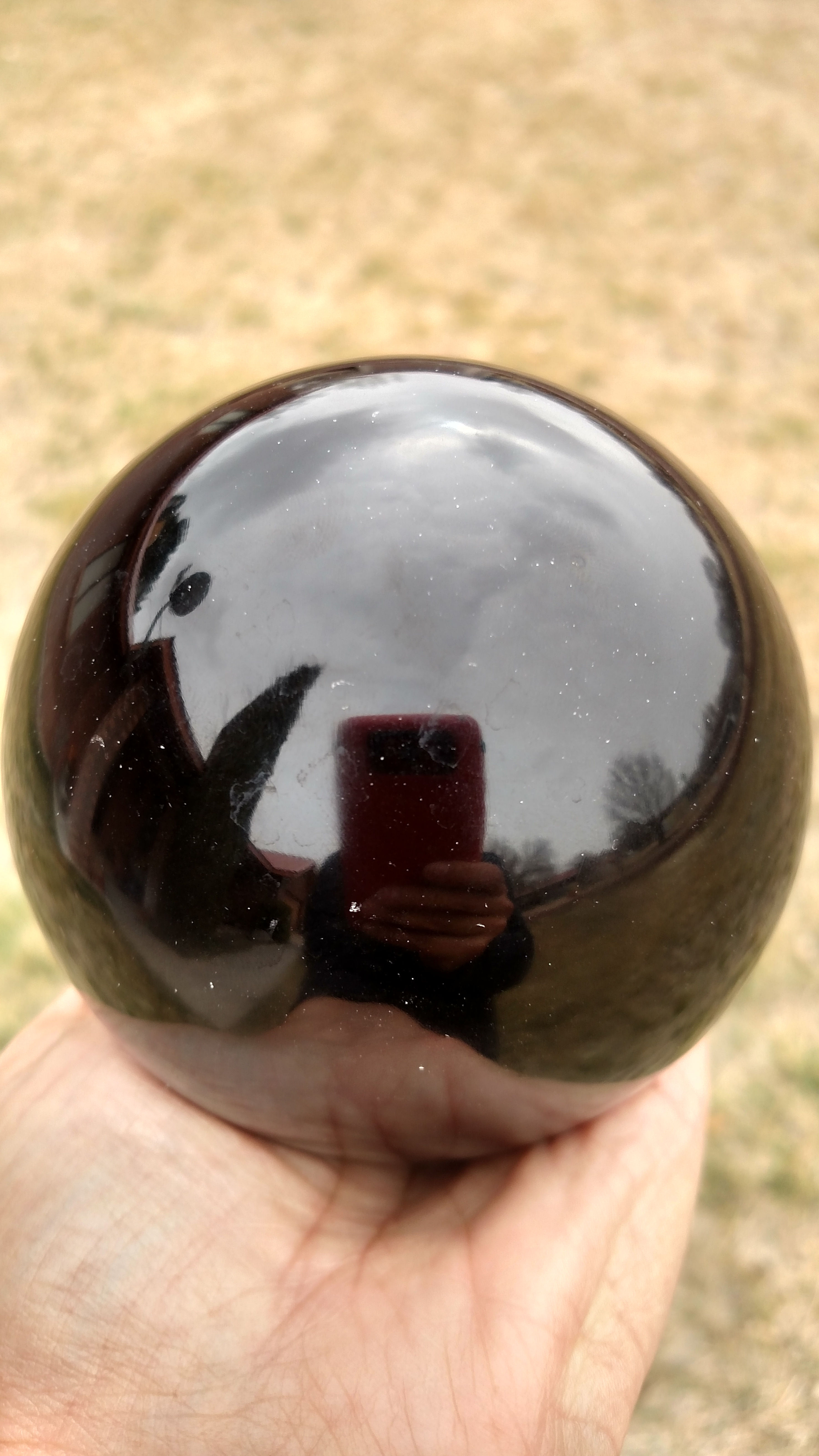 2 lb Black Obsidian Sphere