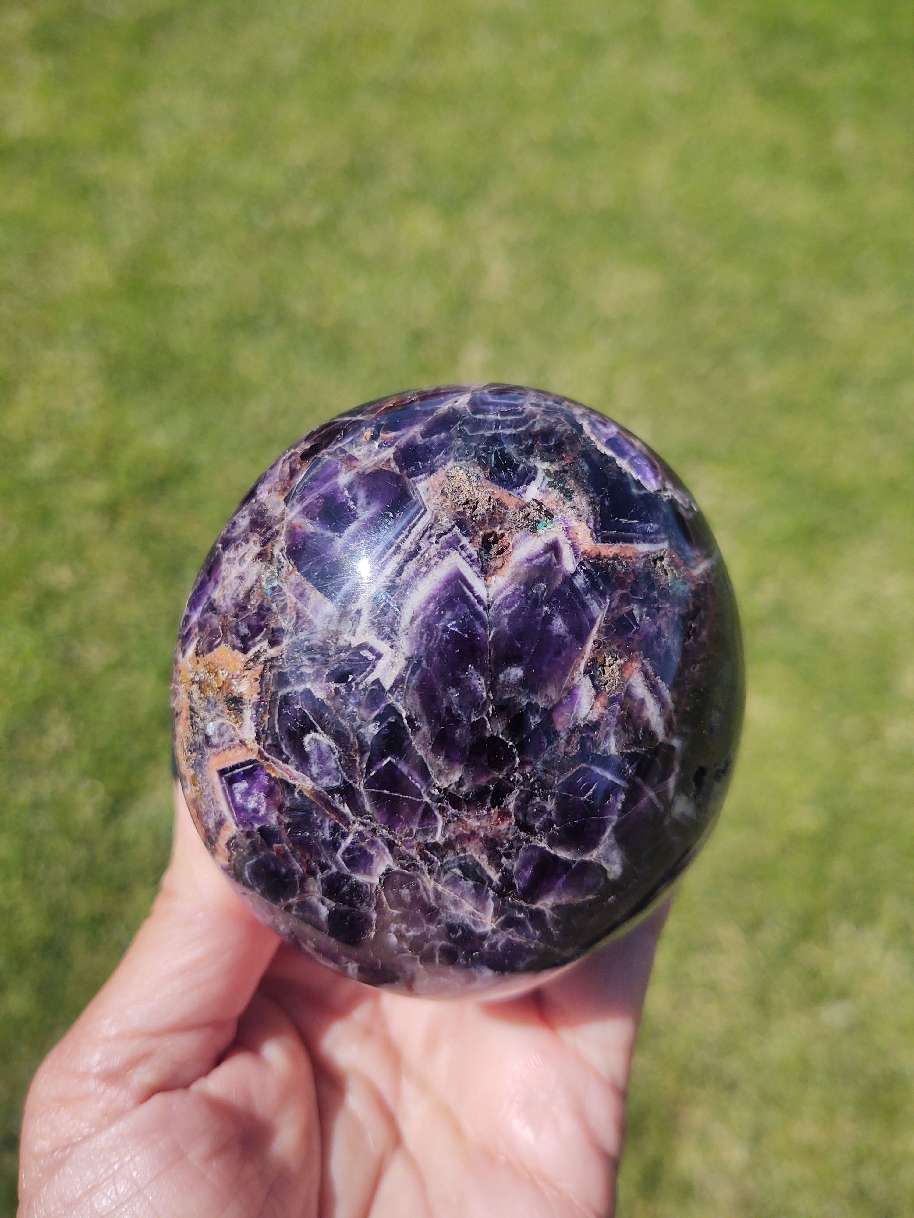 XXL Moroccan Amethyst Palm Stone