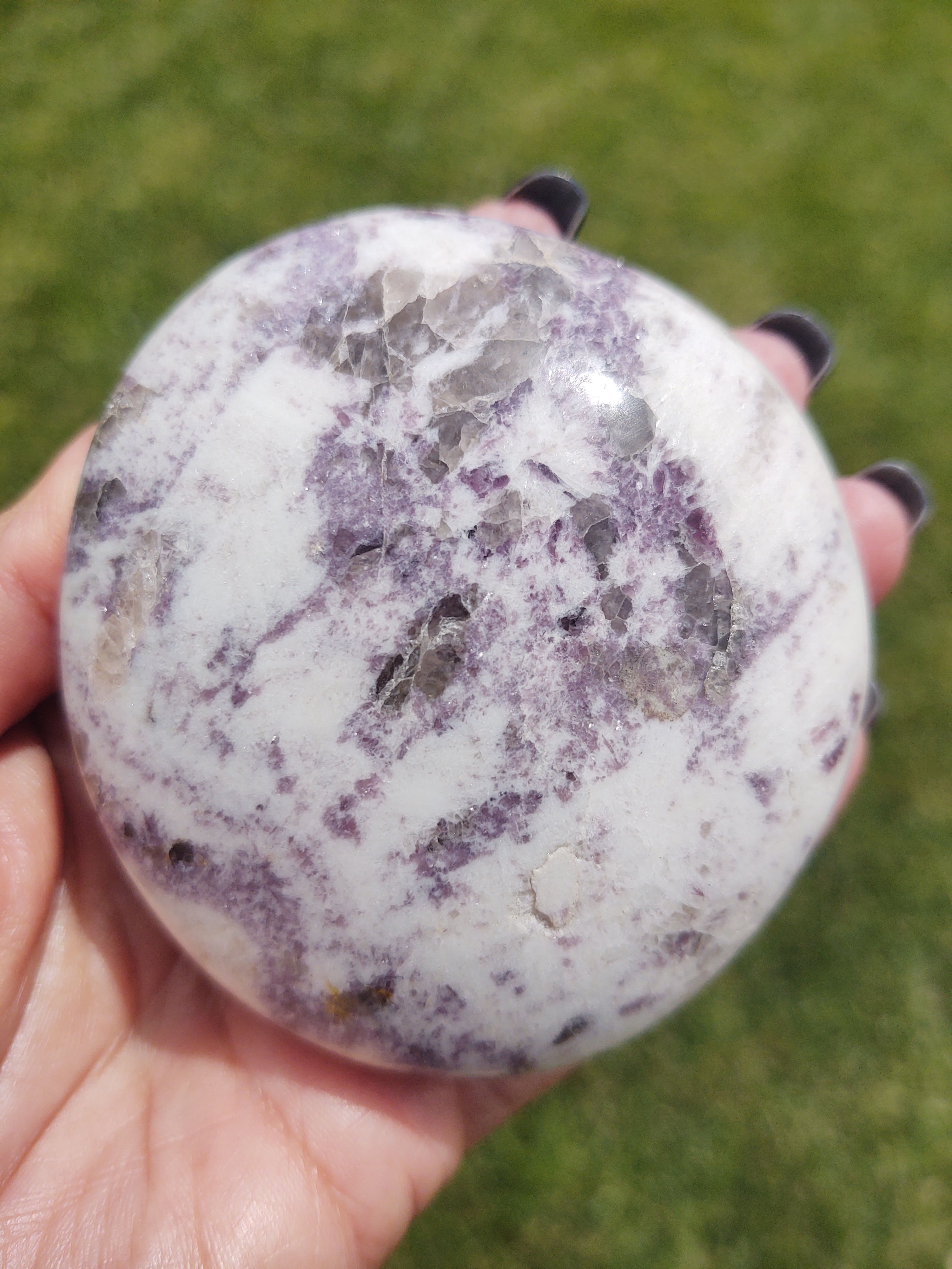 XXL Lepidolite Palm Stone