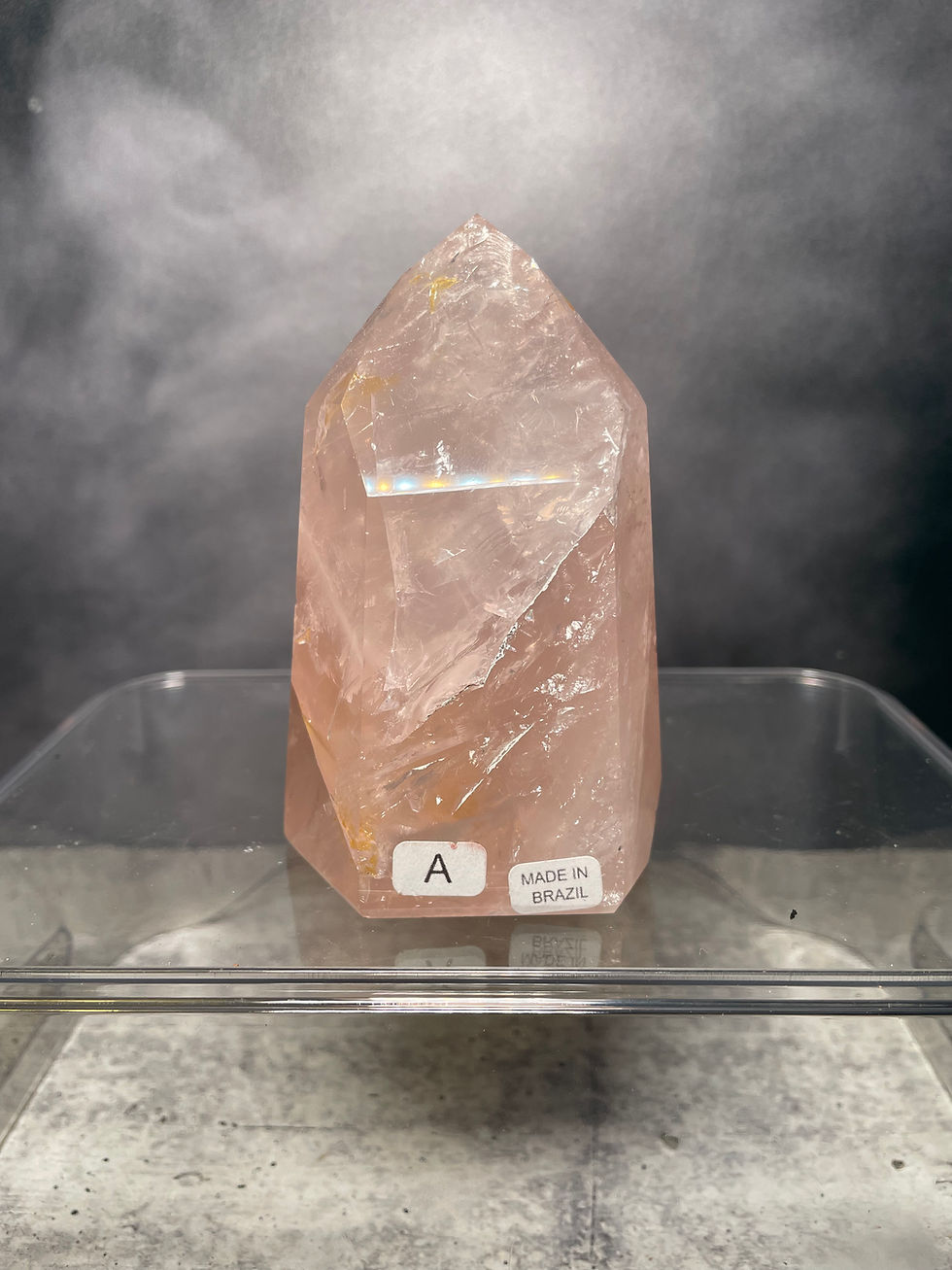 Thumbnail: A Grade Rose Quartz Tower 